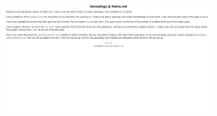 Desktop Screenshot of genealogy.hains.net